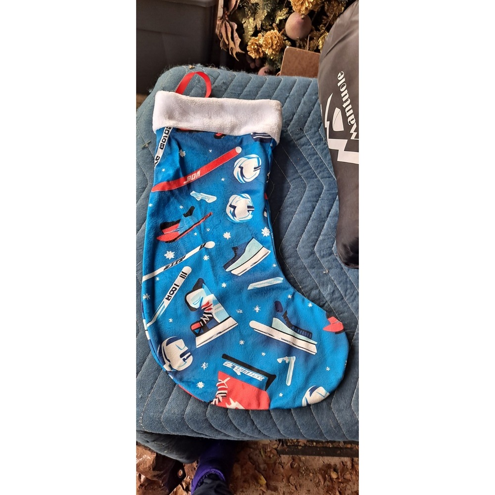 Ice Hockey Christmas Stocking,‎ Never Used